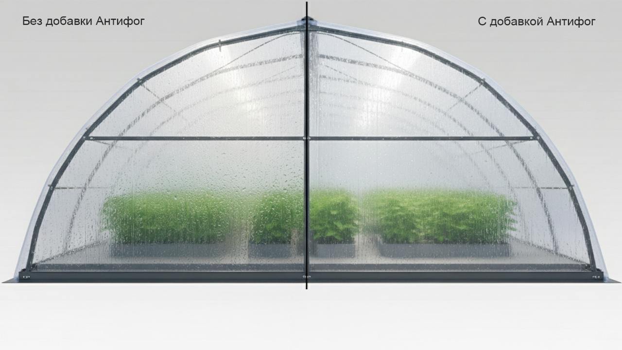 Незапотевающий сотовый поликарбонат GREENHOUSE с антифог